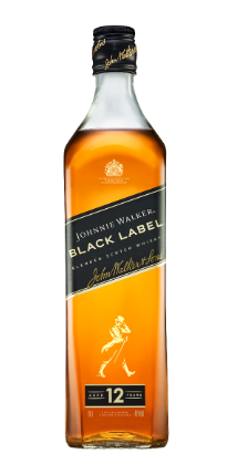 JOHNNIE WALKER BLACK WHISKEY
